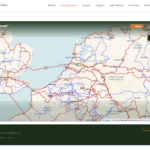 Overview screen of the self-built HikeBikeAndDrive route planner