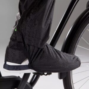 BTWIN regenbroek 100 met geïntegreerde schoencovers