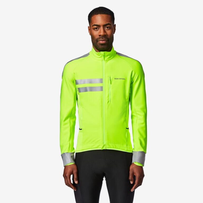Van Rysel reflecterend fietsjack EDR EN17353 fluorgeel